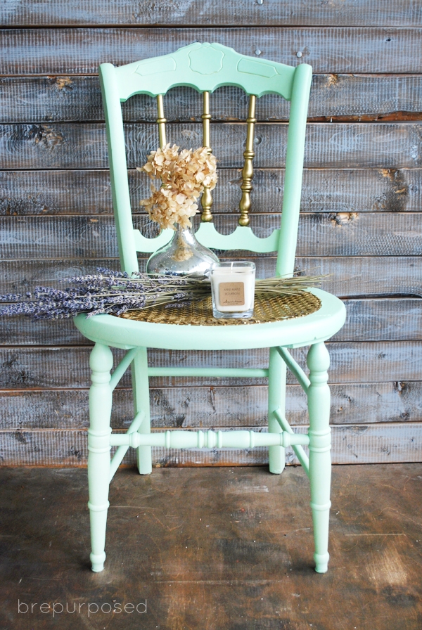 Mint Green Milk Paint Chair Flip - Bellewood Cottage