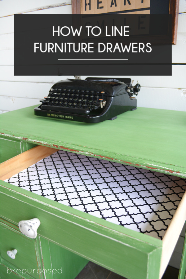 How to Add Drawer Liners to Painted Furniture the Easy Way