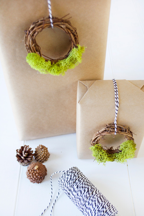 DIY Evergreen Gift Toppers