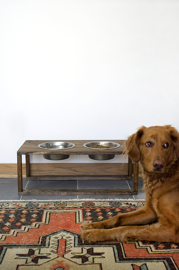 DIY Modern Dog Food Holder - BREPURPOSED