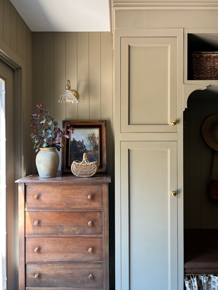 Mudroom Laundry Room with DIY Built Ins and Shoe Storage