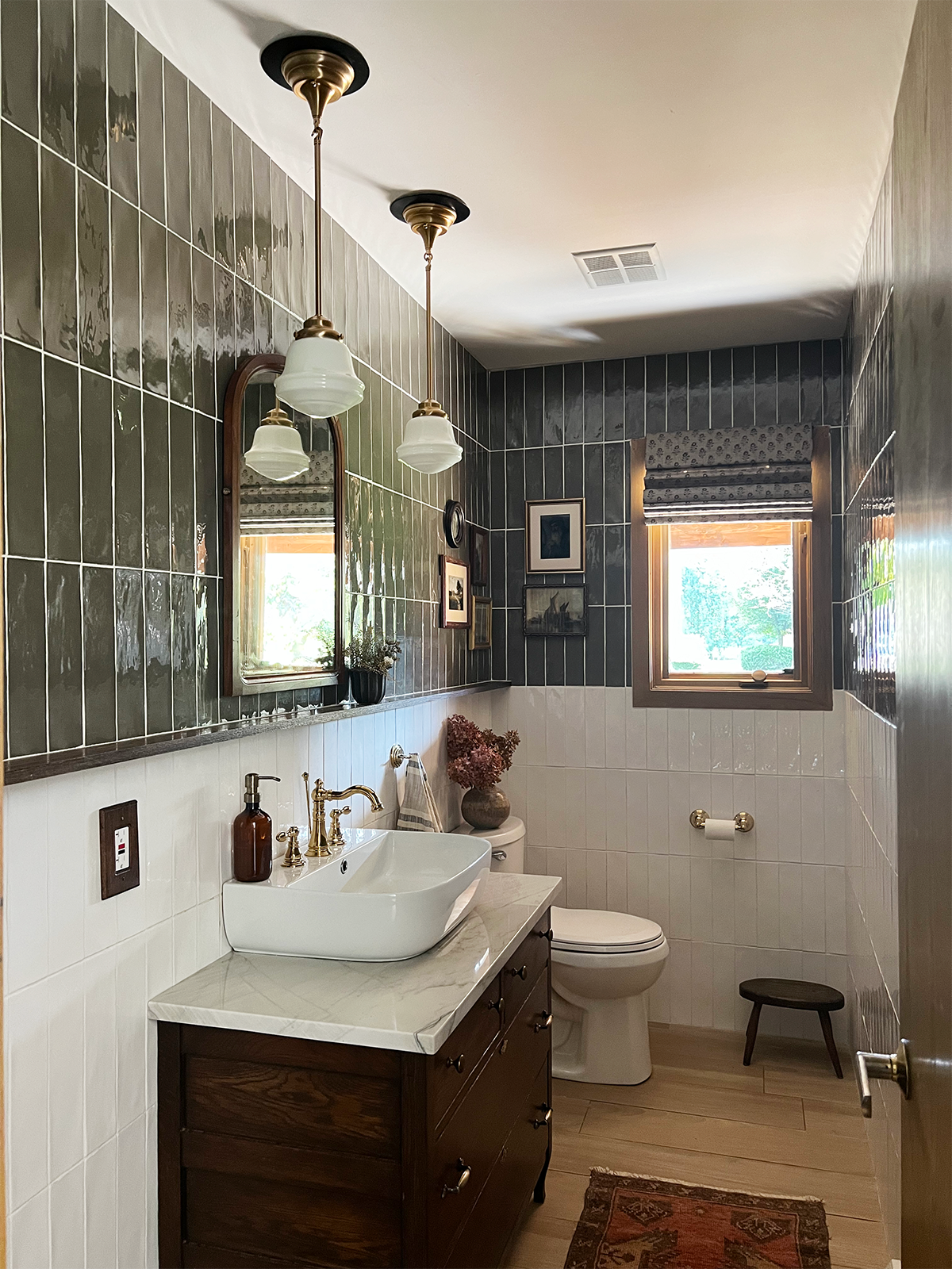 Cozy Vintage Half Bathroom